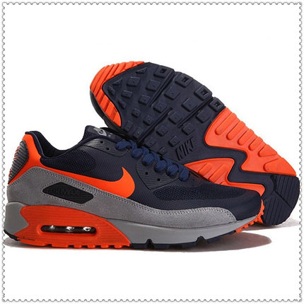 Кроссовки Nike Air Max 90 Hyperfuse PRM серо-черные, фото 2