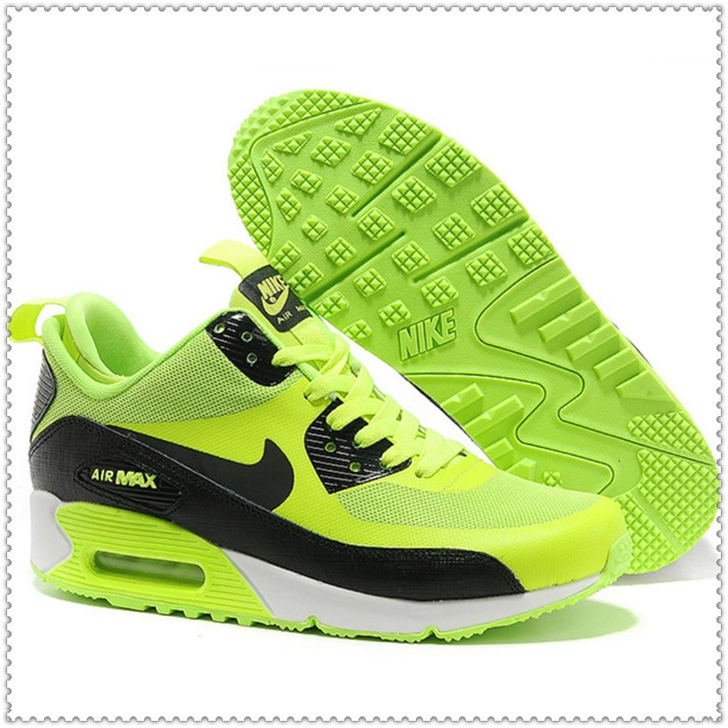 Кроссовки Nike Air Max 90 Hyperfuse черно-зеленые