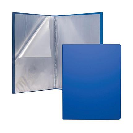 Папка файловая пластиковая ErichKrause® Classic, c 10 карманами, A4, синий (в пакете по 4 шт.), фото 2