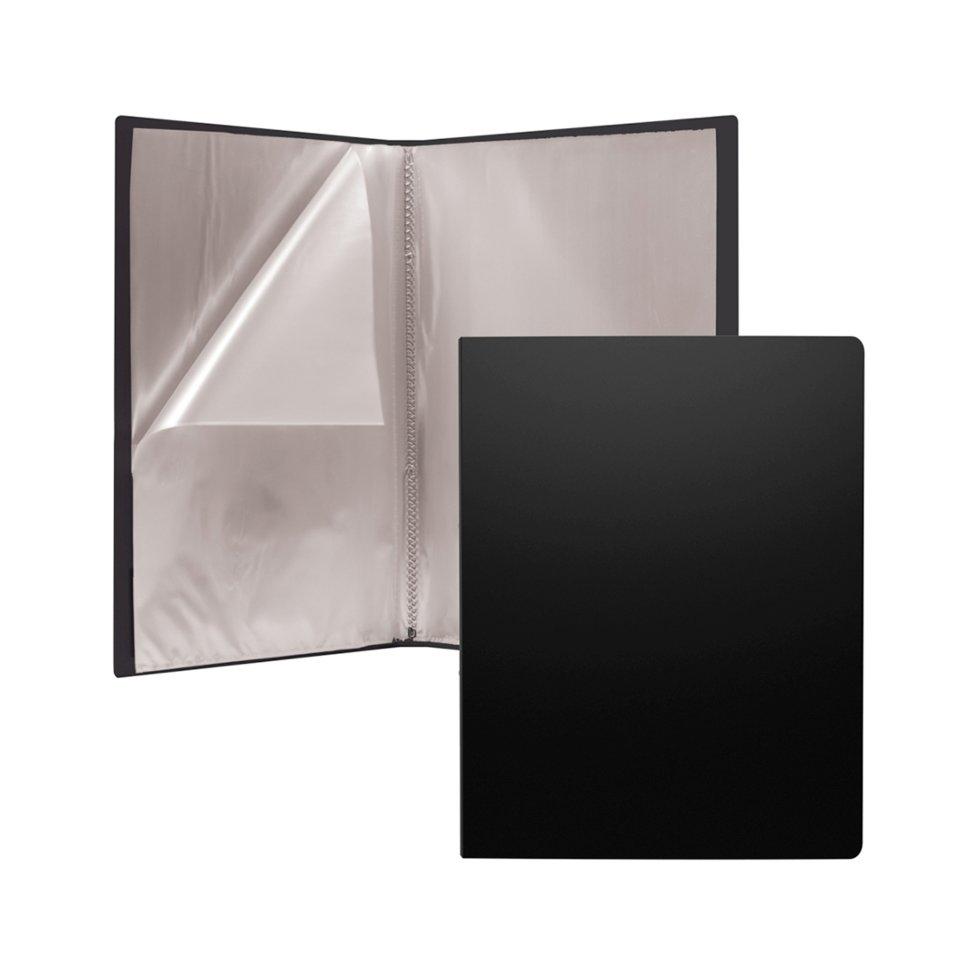Папка файловая пластиковая ErichKrause® Classic, c 10 карманами, A4, черный (в пакете по 4 шт.)