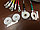 ЭКГ адаптер соединительный для одноразовых электродов разъемом 3,0 (комплект 10 штук), фото 2