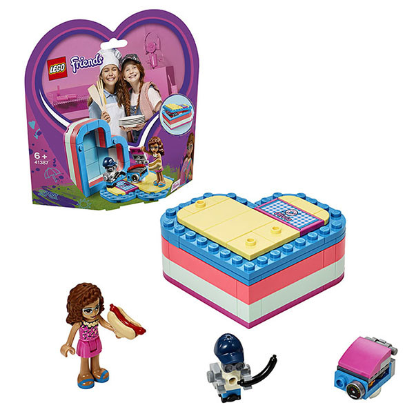 LEGO Friends 41387 Конструктор ЛЕГО Подружки Летняя шкатулка-сердечко для Оливии