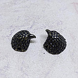 Бусина Голова Орла, 13х13х8мм, фото 2