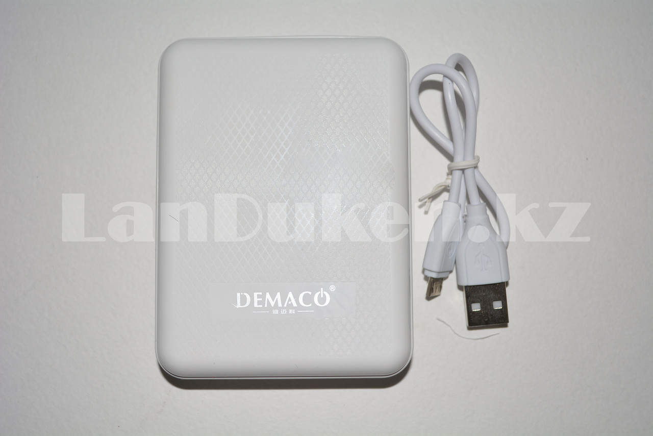 Портативное зарядное устройство DEMACO Power Bank DMK-A17 10400 mAh, белое - фото 6 - id-p66699744