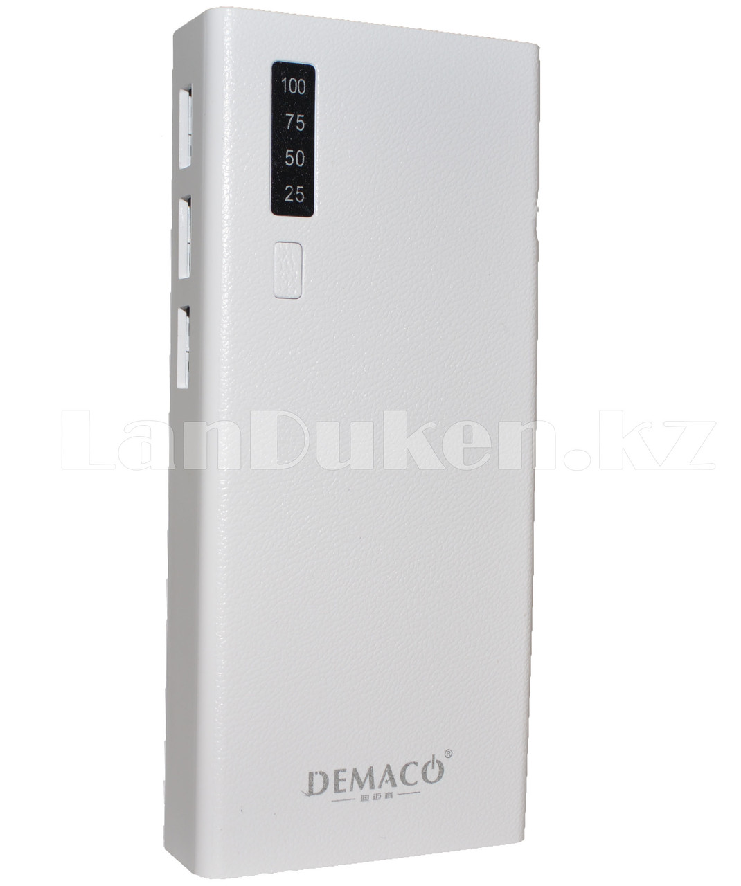 Портативное зарядное устройство DEMACO Power Bank DMK-A43 20000 mAh с светодиодным фонариком, белое - фото 3 - id-p66699894