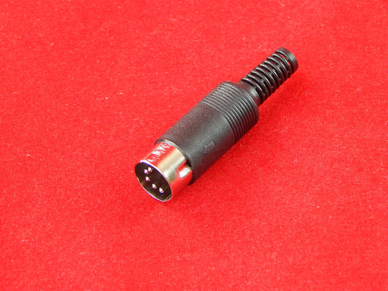 Кабельный разъем MIDI 5 контактный (штекер), контакты под пайку - фото 1 - id-p66710777
