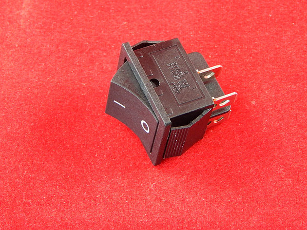 KCD4 Переключатель черный ON-OFF  (15A 250VAC) 4P, фото 2
