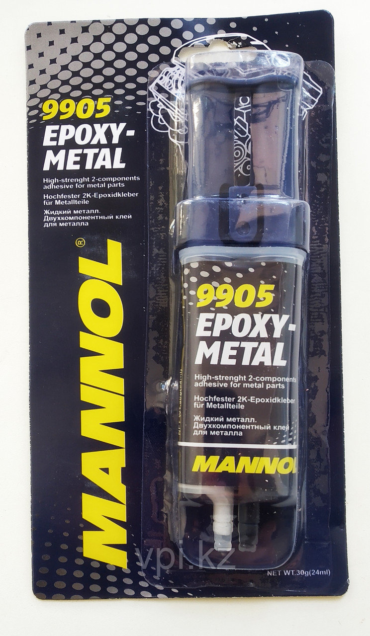 Клей двухкомпонентный "EPOXY METAL", 24мл. Mannol