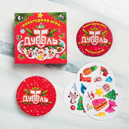 Новогодняя игра «Дуббль» в подарочной коробке, фото 2