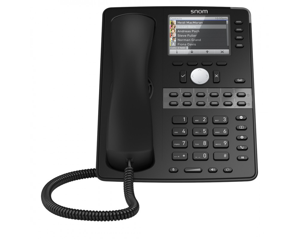 Snom D765 IP-телефон для бизнеса, 12 идентификаторов SIP, PoE - фото 1 - id-p66724587