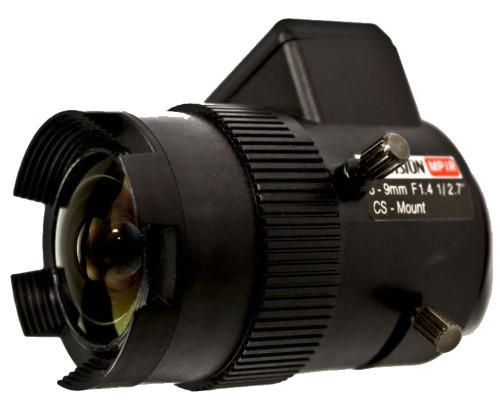 Объектив камер видеонаблюдения TV-2712D-MPIR - 3MP вариофокальный асферический ИК с автодиафрагмой.