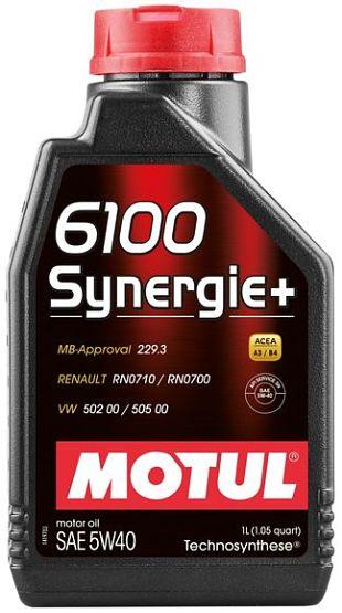 Моторное масло Motul 6100 Synergie+ 5W40 1L. - фото 1 - id-p66725397