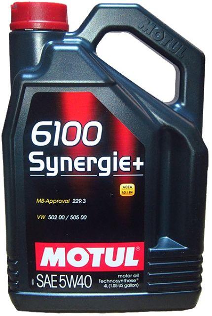 Моторное масло Motul 6100 Synergie+ 5W40 4L. - фото 1 - id-p66725467