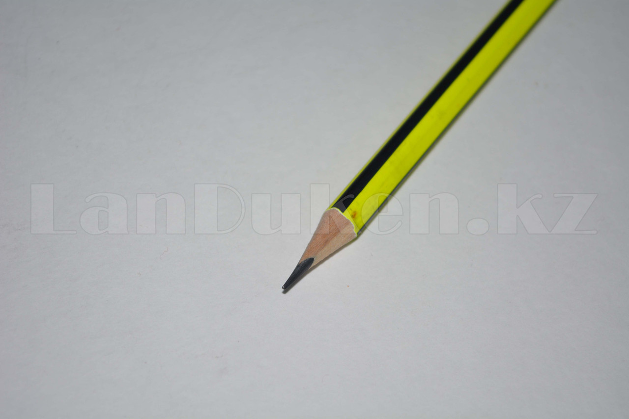 Простые карандаши с желтым ластиком 12 штук в упаковке Yalong 191301 (HB) - фото 3 - id-p66744142