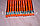 Простые карандаши с оранжевым ластиком 12 штук в упаковке Yalong 191301 (HB), фото 4