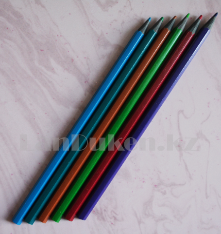 Набор цветных карандашей 6 шт color pencil BEN 10 - фото 3 - id-p66744140