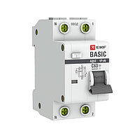 Дифференциальный автомат 1P+N 16А 30мА тип АС х-ка C эл. 4,5кА АД-12 EKF Basic