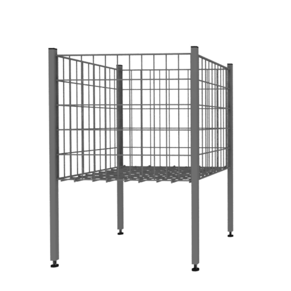 Манеж торговый д.600, г.600, в.850, серый
