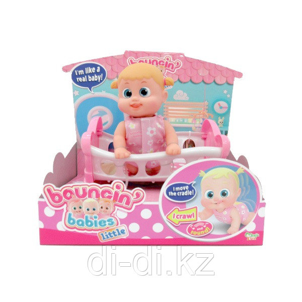 Bouncin' Babies Кукла Бони с кроваткой, 16 см