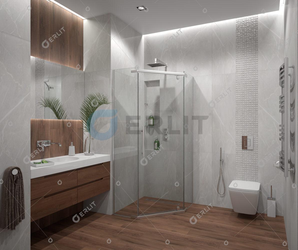 Душевое ограждение - ER10109V-C1 900*900*2000 (без поддона) прозрачное стекло
