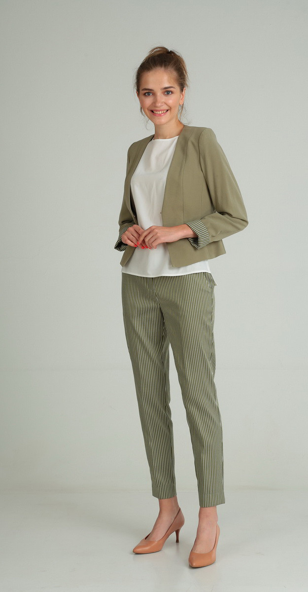 Костюм Andrea Style-00172, олива, 40