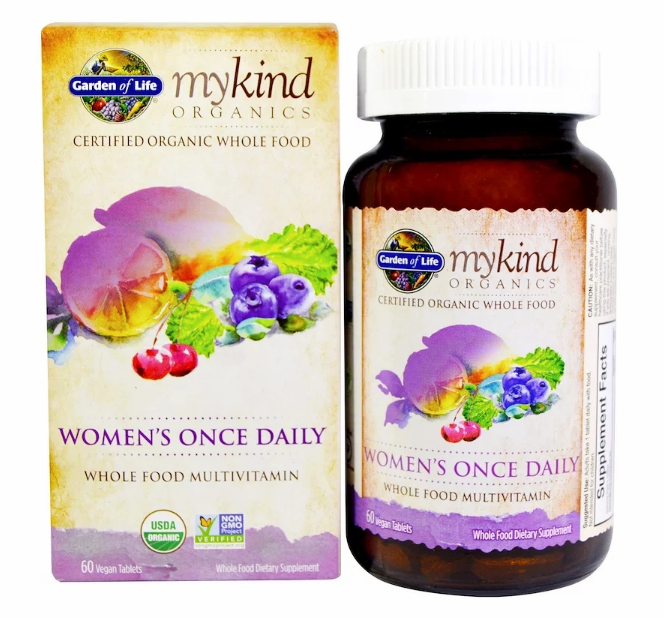 Garden of Life, KIND Organics, Women's Once Daily, 60 веганских таблеток