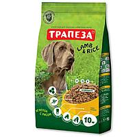 Сбалансированный Сухой корм «Трапеза» Ягненок с рисом для собак крупных пород 10 кг
