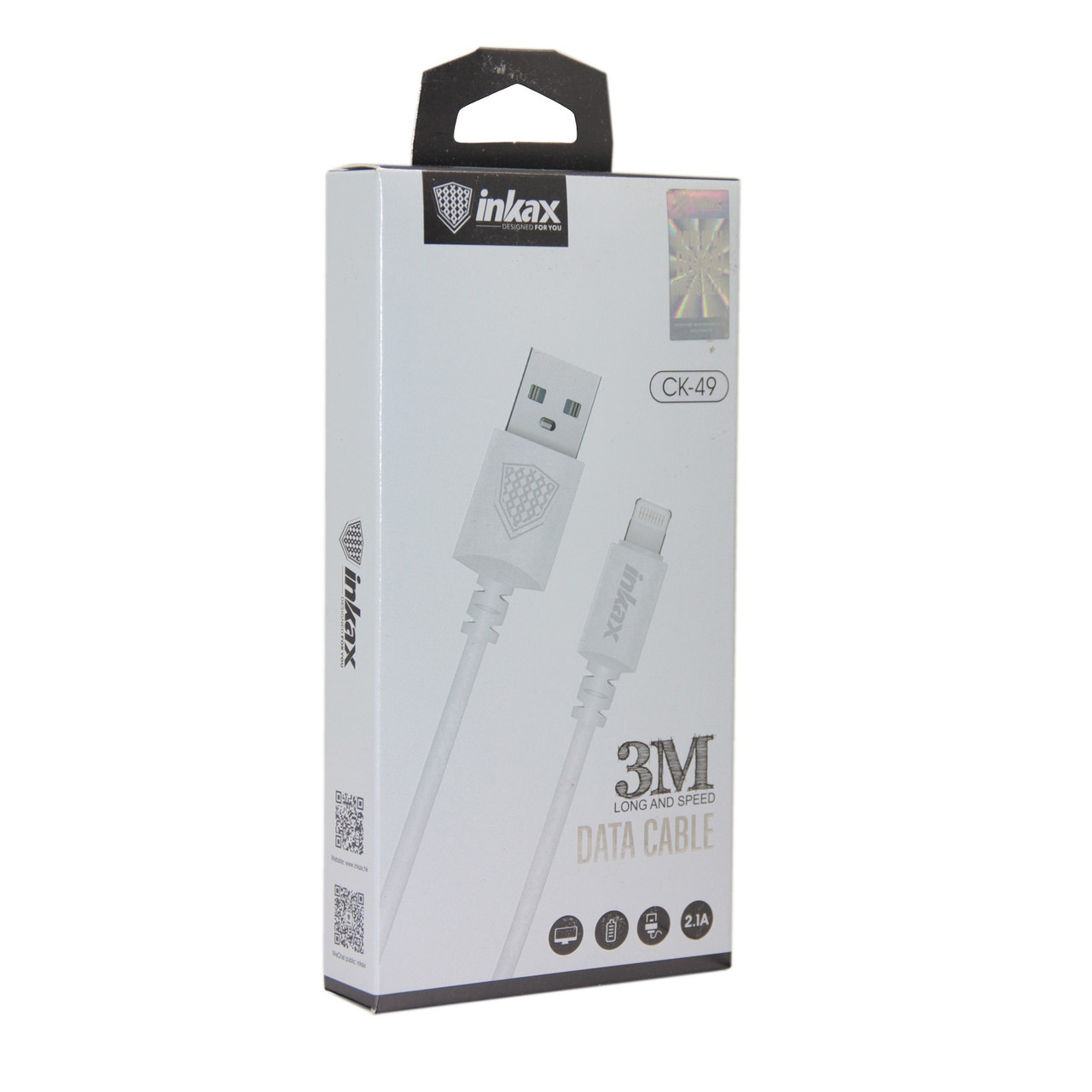 Кабель INKAX CK-49 Lightning iphone USB 3M