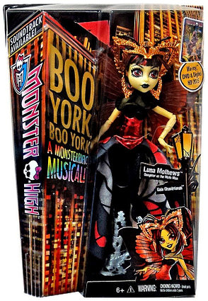 Кукла Монстер Хай Луна Мотьюс, Monster High Boo York - Luna Mothews
