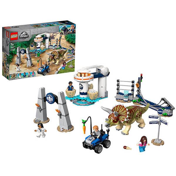 LEGO Jurassic World 75937 Конструктор ЛЕГО Нападение трицератопса