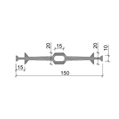 Профильное уплотнение АКВАСТОП СВГ-150 ПВХ-П