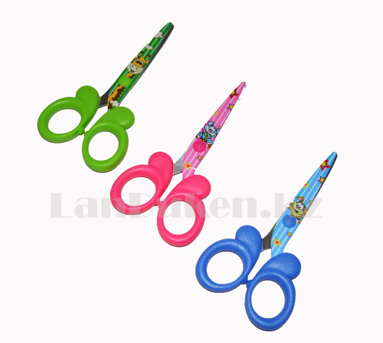 Канцелярские детские ножницы Craft Scissors 13 см Зелёный - фото 3 - id-p66796636