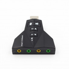 USB Звуковая карта 3D USB Sound 7.1 Black - фото 3 - id-p66796658