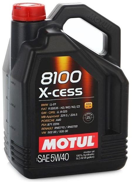 Моторное масло Motul 8100 X-cess 5W40 5L