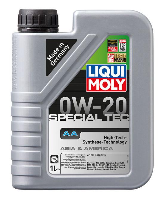 Моторное масло LIQUI MOLY Special Tec AA 0W20 премиум-класса 1L - фото 1 - id-p66796774