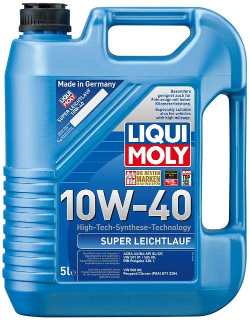 Моторное масло LIQUI MOLY Super Leichtlauf 10W40 5L