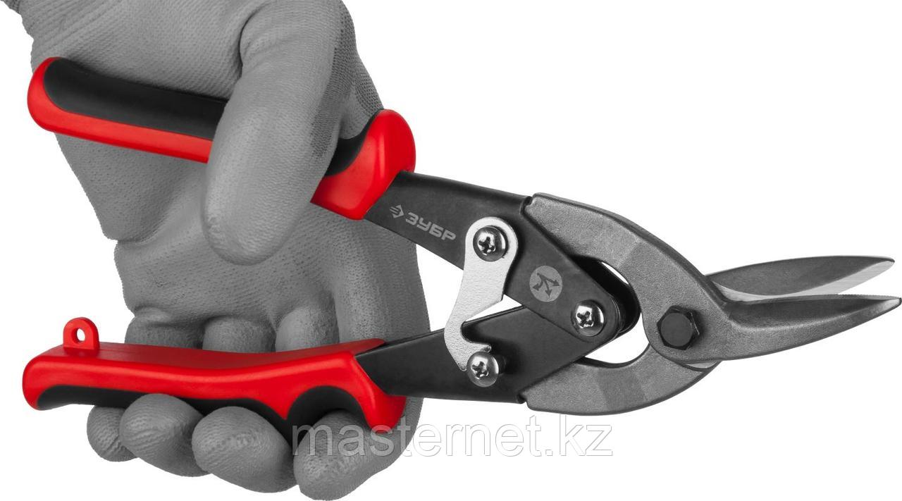 ЗУБР Ножницы по металлу двухрычажные, левые, У8А, 250 мм - фото 2 - id-p64234090