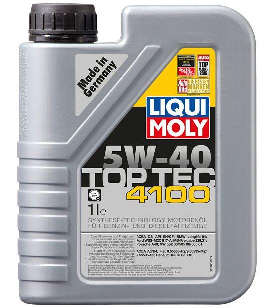 Моторное масло LIQUI MOLY Top Tec 4100 5W40 1L