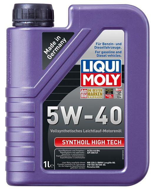 Моторное масло LIQUI MOLY Synthoil High Tech 5W40 1L