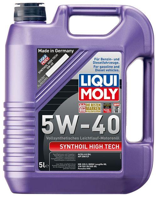 Моторное масло LIQUI MOLY Synthoil High Tech 5W40 5L