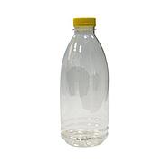 ПЭТ бутылка прозрачн., 1,0 л, h 220 мм, d 82 мм, с крышкой, широкое горло, 77 шт