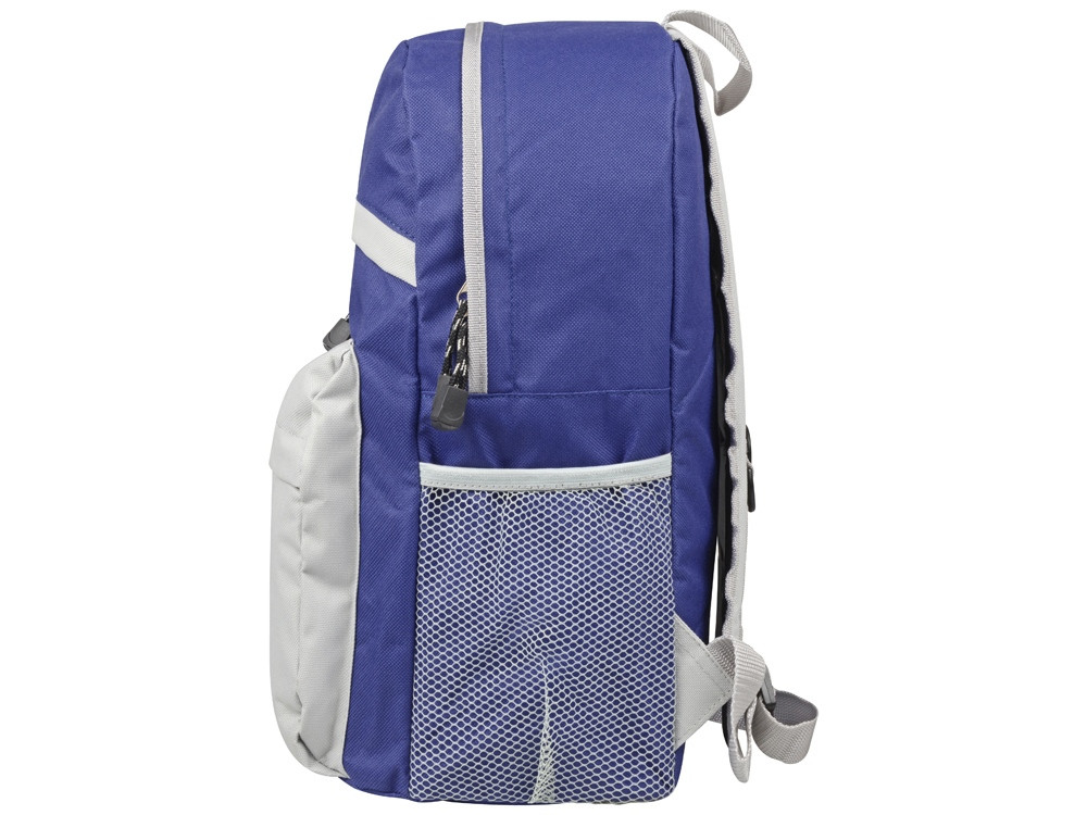 Рюкзак Универсальный (синяя спинка, серые лямки), синий/серый - фото 5 - id-p66840363
