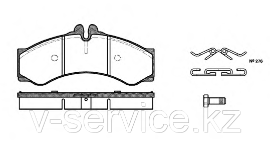 Тормозные колодки Mercedes 29076(025 290 76 20)(MEYLE)