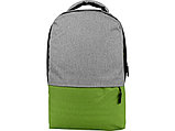 Рюкзак Fiji с отделением для ноутбука, серый/зеленое яблоко, фото 4