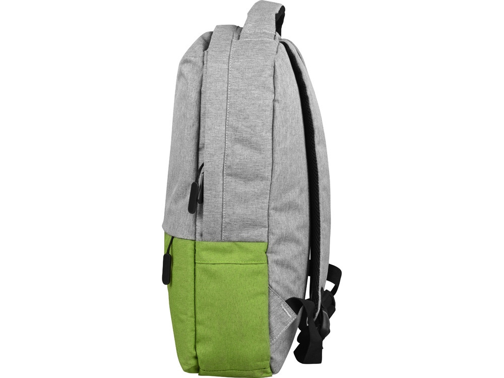 Рюкзак Fiji с отделением для ноутбука, серый/зеленое яблоко - фото 5 - id-p65545862