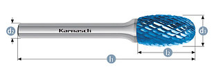 Борфреза твердосплавная Karnasch, форма E – овал