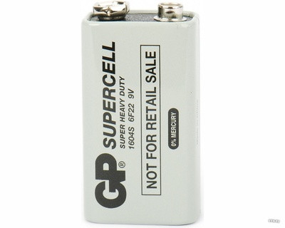Батарейка GP 9v 1604S/6F22 Supercell - фото 2 - id-p66846765
