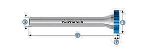 Борфреза твердосплавная Karnasch, форма S – диск