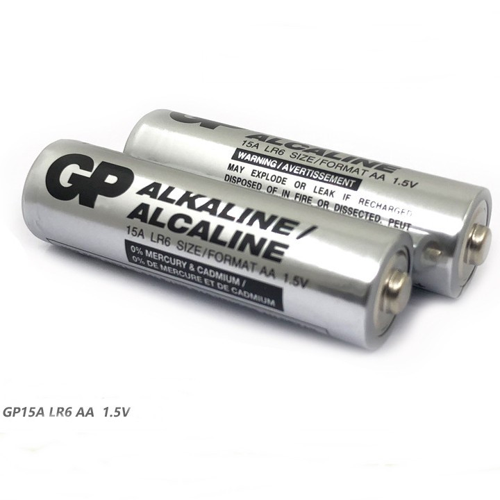 Батарейка щелочная GP AA (15A)Элемент питания АА  алкалиновый