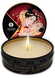 Массажная свечка Massage Candle (Shunga, Шунга) с ароматом клубники, 30 мл